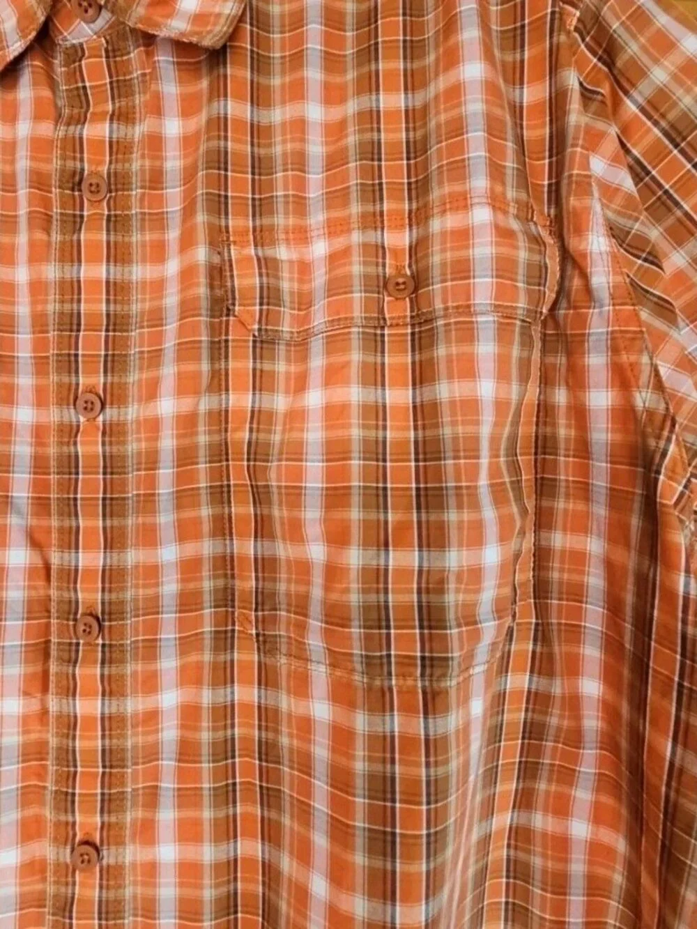 The North Face Shirt Men’s Size XXL Plaid Short Sleeve Lightweight Button Up